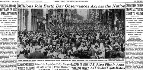 earth day was first celebrated in what year
